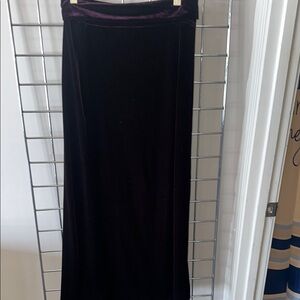 Jones New York Velvet Purple Maxi Skirt